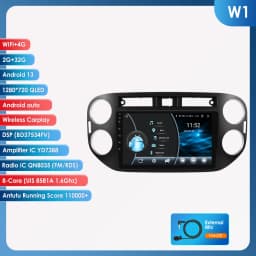 Hizpo 2 Din Android Auto Radio For VW Volkswagen Tiguan 1 NF 2006-2016 Carplay Car Multimedia GPS 2din Autoradio Head Unit Navi