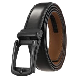2022 Men's Genuine Leather Belt Hard Alloy Automatic Buckle Natural Cowhide 31mm Business Belt For Male Suit Non-porous Girdle