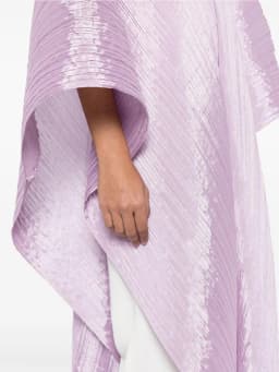 Miyake Pleated X New Women's Mid-long V-neck Drooping Shirt Dress Carnival