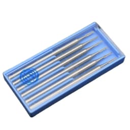 6PCS High Speed Tungsten Steel Burs Cone For Setting Gems Shank 2.35MM Jewellery Making Tools