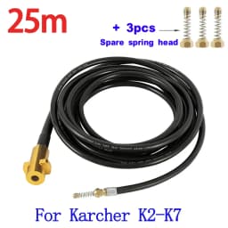 High Pressure Sewer Drain Water Cleaning Hose Pipe Cleaner Kit with Adapter for Karcher K2-K7 Washers Nozzle Car Wash Hose
