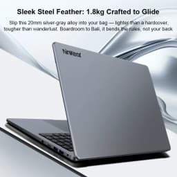 Ninkear A15 Pro Laptop AMD Ryzen 5 5500U 16 Inch 2.5K 120Hz IPS Display 16GB RAM 1TB SSD Fingerprint Reader Windows 11 WiFi 6 USB-C PD 65W Fast Charging for Business Home Office Study and Everyday Multitasking
