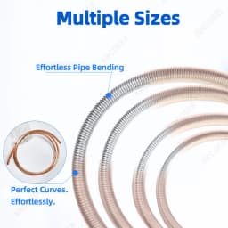 2.5M Internal Style Spring Copper Tube Benders Manual Folding Bending Line Pipe for Air Condition Copper Pipe Bending Tool