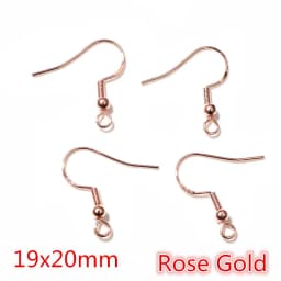 50pcs 2-Styles 925 Sterling Silver Plated Gold Rhodium Earrings Hooks Findings for DIY Earring Jewelry Making Accessories