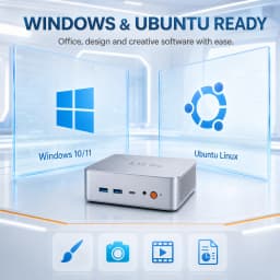 The Ninkear L12 Pro mini PC is equipped with an Intel Core i9-12900HK processor, 16 GB of DDR4 memory, 1TB SSD, two 2.5G Ethernet ports, and WiFi 6; it supports Windows and Linux operating systems.
