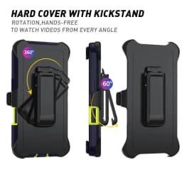 Hard PC TPU Stand Protector Phone Case For iPhone 18 17 16 Pro Max 15 14 Plus 13 12 Mini Air 16E Shockproof Armor Defender Cover