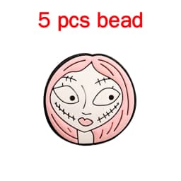 5pcs Silicone Cartoon Beads DIY Pacifier Chain Baby Oral Care Pacify Accessory Part