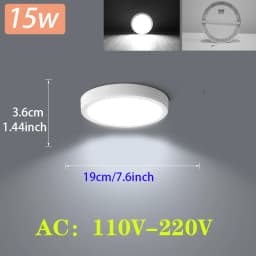 Modern Led Ceiling Lamps 15/20/30W Ceiling Panel Fixtures AC 110V-220V For Room Living Bedroom Kitchen Home Decor Panel Lights