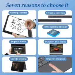 14'' Touch 360° Flip 2-in-1 Laptop FW-Y1 Mini Convertible Tablet Notebook Intel N95 12GB LPDDR5 Portable Student Office Netbook