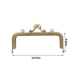 1Pc Purse Clasp Frame Bag Kiss Clasp Lock Vintage Metal Purse Frame for DIY Craft Purse Bag Making 8.5/10.5/12.5/15/20.5cm Sizes
