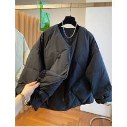 Ladies Down Cotton Jacket 2025 Loose Casual Advanced Women's Winter Parka Coat Design Sense Comfortable Female Outerwear