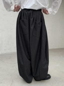 [EAM] High Waist Blue Black Brief Long Casual Wide Leg Denim Pants New Trousers Women Fashion Tide Spring Autumn 2026 1DH8389