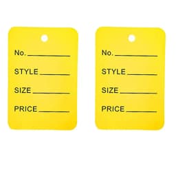 100pcs 3.5x5cm Kraft Paper Tags White Price Labels Color Blank Cards for DIY Jewelry Retail Clothes Size Tag Store Hang Labels