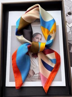 Luxury Print Imitation Silk Square Scarf Women Spring Neck Tie Shawl Wraps Female Hair Hand Wrist Headkerchief Hijab Bandana