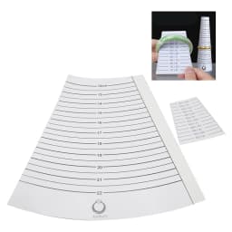 Plastic Calipers for Measuring Bangle Inner Circumference Diameter Portable Bracelet Gauge Sizer Jewelry Tools