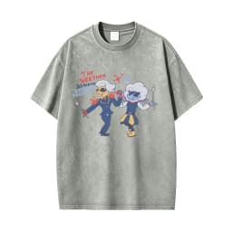 Washed Vintage Game Deltarune Spamton Funny Meme T-shirt Men's Women Clothing Casual Humor Lover Short Sleeve Oversized T Shirts