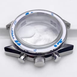 VK63 High Quality 39.7mm Case Moonswatch Metal Case Chronograph Case Fit VK63 Movement Accessories VK63 Watch Box