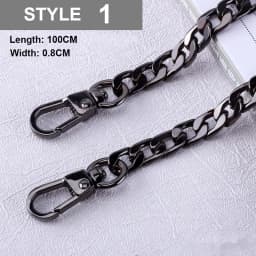 Simple Stainless Steel Bag Strap 100cm Metal Bag Chain DIY Bag Accessories For Shoulder Bag Crossbody Bag Women Bag Handbag Stra