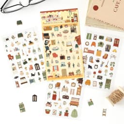 4/24 Sheets Cute Magazine Scrapbooking Stickers Pack DIY Junk Journal Material Decoration Album Diary Stationery supplies