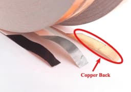 33m 36Yards Copper Foil Tape for Mosaic Stained Glass DIY Tiffany Craft Colored Glass Welding