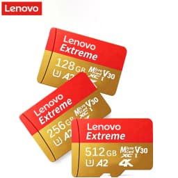 Lenovo Micro SD Card 512GB Class 10 High Speed Memory Card 128GB TF Flash Card U3 V30 Mini SD Card For Cameras Phones Dones