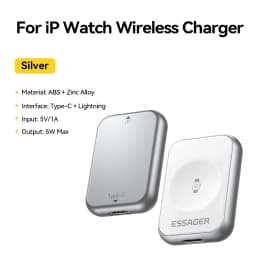Essager 5W Magnetic Wireless Charger for Apple Watch Series 9 8 7 6 SE Type C Lighting Cable Convert Charger for iWatch Series
