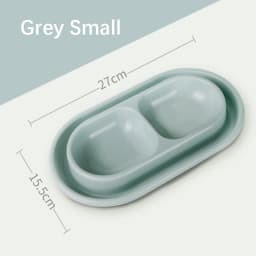 Pet Double Rice Bowl Sturdy Durable Ant Resistant Stray Cat Feeding Safe Odourless Outdoor Rainproof Waterproof Food Bowl