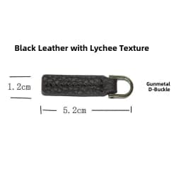 Top Layer Cowhide Zipper Pull Tab Detachable Copper Screw Rod Hardware D Buckle Handbag Resistant Pull Handle Clothing Access...