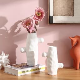 Creative Cactus Ceramic Vase Simulated Cactus with Polka Dots Flower Vase Floral Flowerpot Room Decoration Accessories