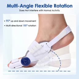 Toe Splint Bunion Adjuster with Cooling Pad Adjustable Big Toe Valgus Support Tool for Both Feet Straightening Orthopedic Thumb