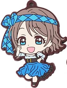 Love Live Sunshine Anime Lovelive Aqours Yoshiko Ruby Chika Hanamaru Dia Kanan Mari Game PVC Keychain