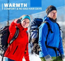 Warm Fleece Earmuffs Headband Soft Windproof Ear Warmer Unisex Outdoor Sports Headbands Ideal for Skiing Running Cycling