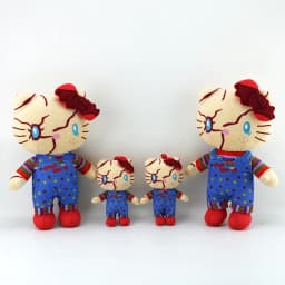 2026  Cute Halloween Creative Plush Toy Clown Resurrection Ghost Baby Chacy Chucky Plush Doll Kids Birthday Gift
