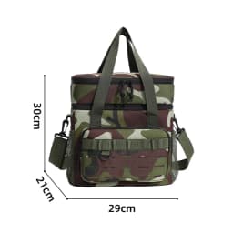 1pc Insulated Backpack Cooler Large Capacity Oxford Cloth Backpack Outdoor Travel Beer Bag Waterproof PEVA Lined Ice Bag