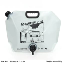 BISINNA Outdoor Mini Folding Water Bag Camping 8L Large Capacity Portable Water Bag Thickened Soft Food Grade Water Storage Bag