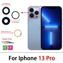 Camera Glass Lens Back Rear Camera Glass Lens with Glue Replacement Repair Spare Parts For iPhone 11 Pro Max 14 Plus 13 12 Mini