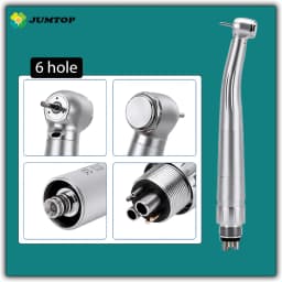 JUMTOP Dental High Speed Handpiece with Quick Coupler Standard Head Push Button LED High Rotation Led Pen fit for NSK KAVO