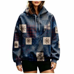 Women Fall And Winter Hoodie With Pet Pouch Oversized Pocket Colorful Print Sweatshirt For Dogs And Cats Long Sleeve Hoodie