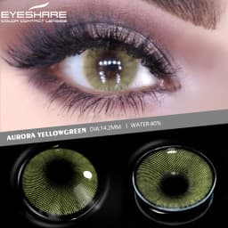 EYESHARE 1 Pair Aurora Europe Colored Contact Lens Yearly Use Cosmetic Colored Contacts Lenses for Eyes Beauty Contact Lenses