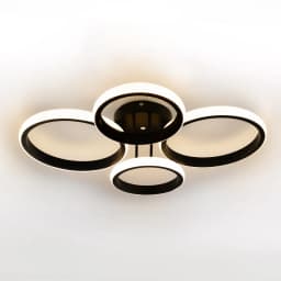 LED Ceiling Lights 48w Modern Chandelier Three Colors Lamp Minimalist Lamps For Bedroom Light Surface Installation Dining Room