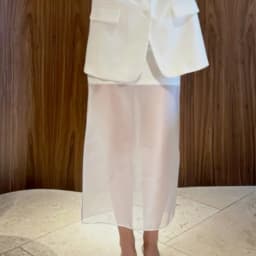 See Through Mesh Patchwork Skirts Women Fashion High Waist Casual Commuting Streetwear Vacation Party Elegant Skirt