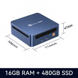 MLLSE Mini PC M4 Intel Core I5-8265U Processor DDR4 16GB RAM 480GB SSD WiFi 5 BT 4.2 Win11 Mini Desktop Computer
