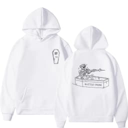 Battle Tribe From The Grave Pull Over Print Hoodie Men Vintage Casual Fleece Cotton Sweatshirt Male Fashion Oversized Hoodies