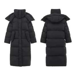 ZAROY Women's Winter Long Jacket Hooded Windproof Warm Thicken Down Coat Snow Outerwears Skiing Parkas Длинные куртк