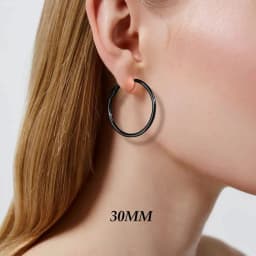 BLIJERY Trendy Oversized Hoop Earrings Big Smooth Circle Earrings Basketball Brincos Punk Style Loop Earrings for Women Jewelry
