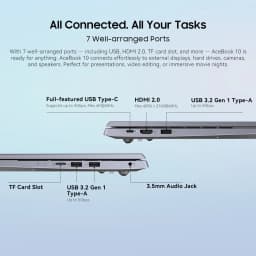 Blackview ACEBOOK 10 Laptop Computer 18.5" FHD 8000mAh Intel N150 Windows 11 16GB RAM 512GB BT5.2 WiFi 6 Desktop Notebook