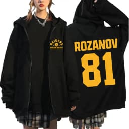 Heated Rivalry Ilya Rozanov 81 Boston Raiders Merch Zipper Hoodies Men's Women Clothing Fashion Zip Up Sweatshirts Jackets Coats