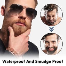 Beard Pen Filler Penci With Brush Kit Waterproof Long Lasting Repair Moustache Coloring Shaping Tools Hair Eyebrow Pencil