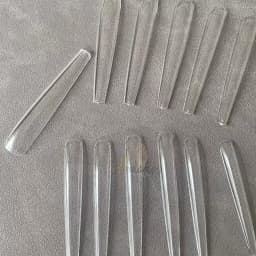 3XL Full Cover False Long Stiletto Nail Tips Sculpted Clear Press On Artificial Fake Nails Manicure Salon Supply 120pcs