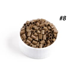 5000pcs Straight Copper Micro Rings Beads 3.0x2.4x4.0mm No Flared Mini Locks Tubes for Stick Tip Hair Extensions